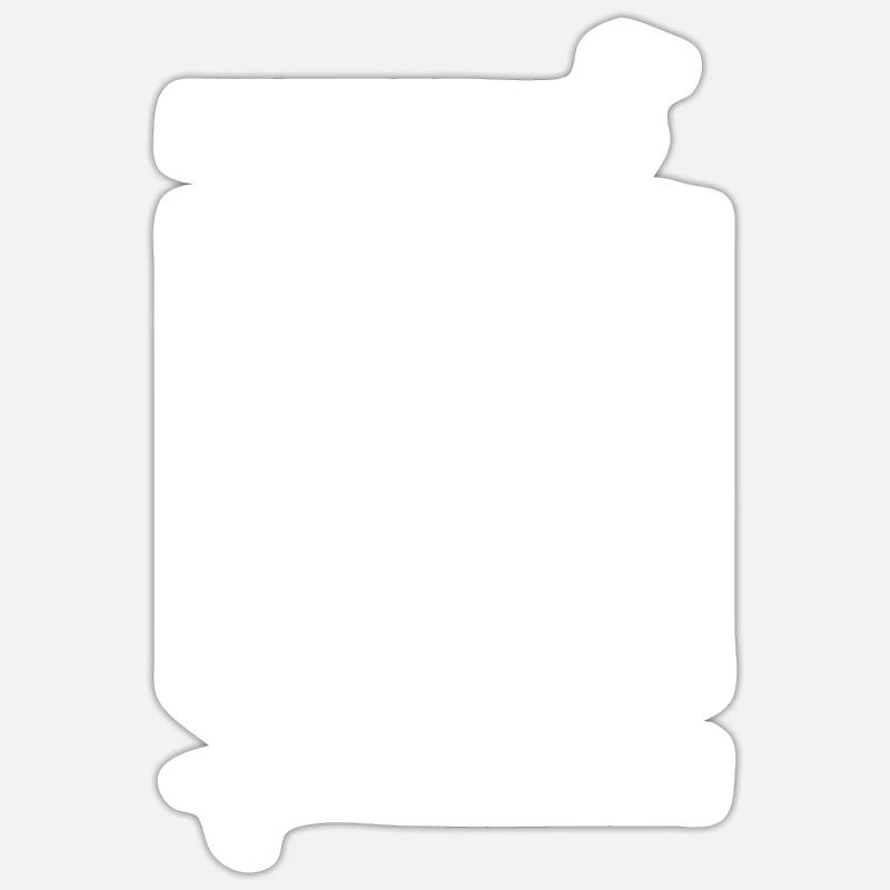 teckel - Sticker taille S (10 x 10 cm) - blanc mat