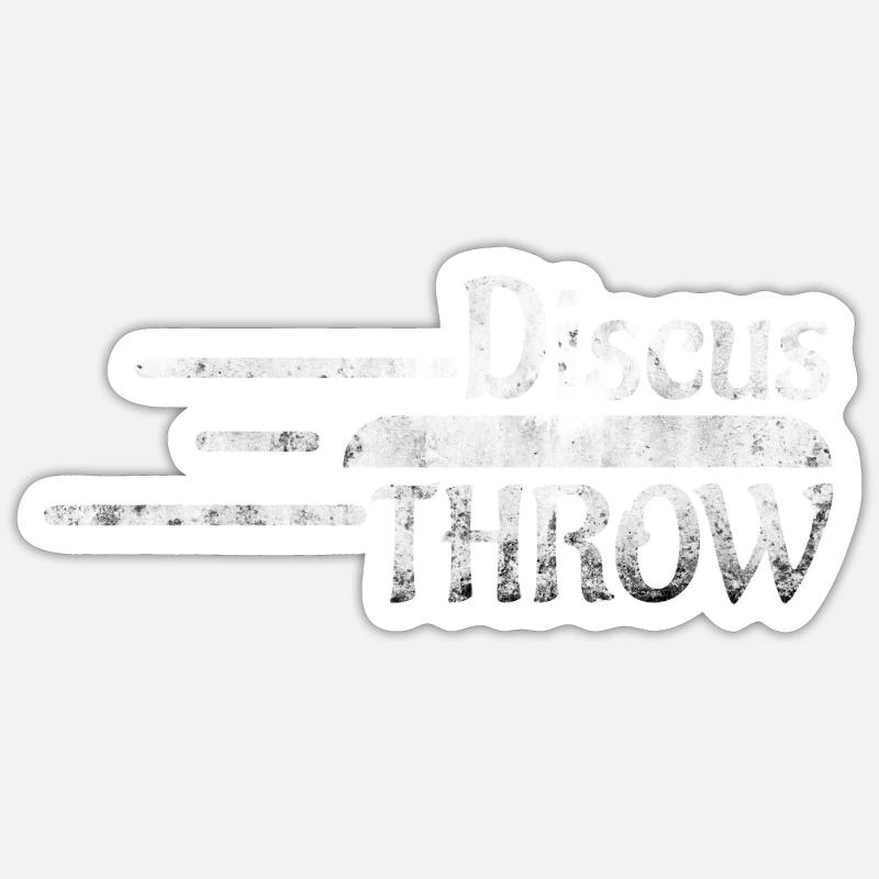 disque - Sticker taille S (10 x 10 cm) - blanc mat