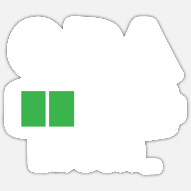 Grandpa loading - Sticker size S (10 x 10 cm) - white matte