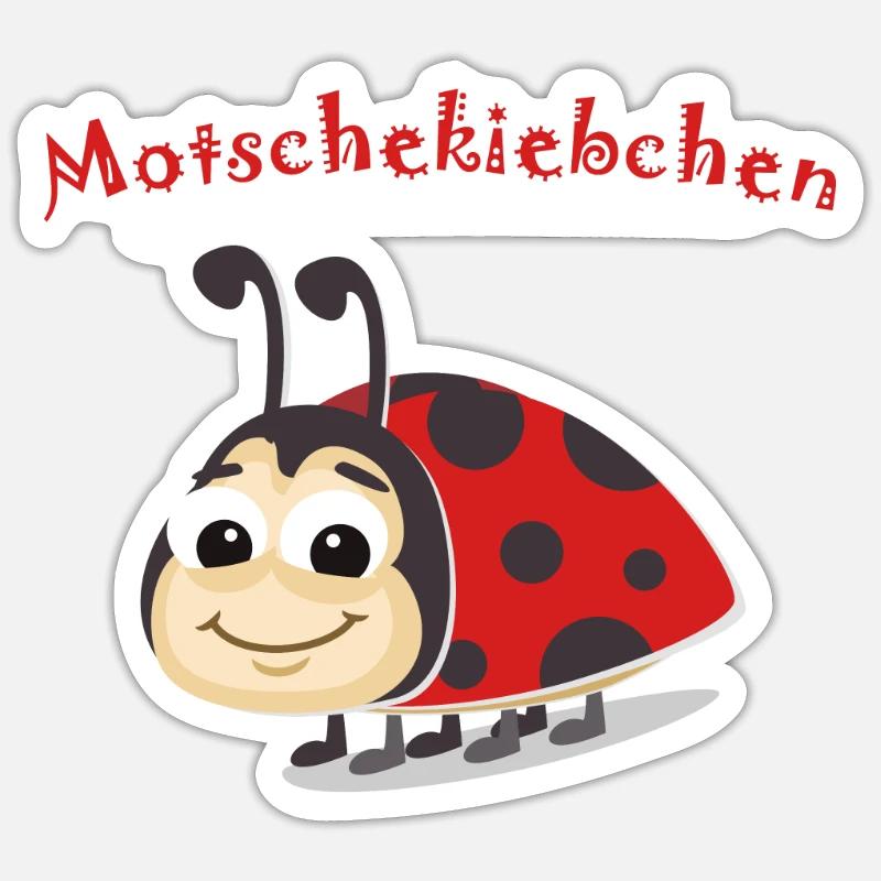 Modschegiebchen Motschekiebchen Geschenk 1200 - Sticker Größe S (10 x 10 cm) - Mattweiß