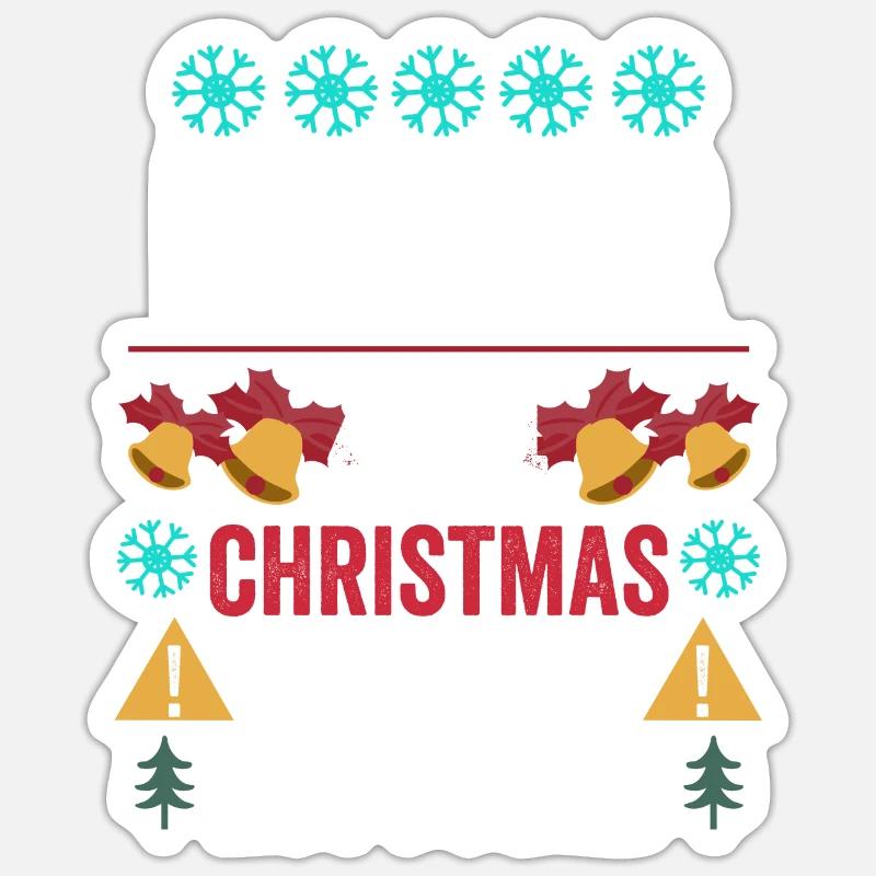 Weihnachten programmierer Computer Sticker Größe S (10 x 10 cm)