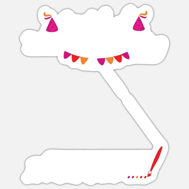 Gästebuch 60. Geburtstag - Sticker Größe S (10 x 10 cm) - Mattweiß