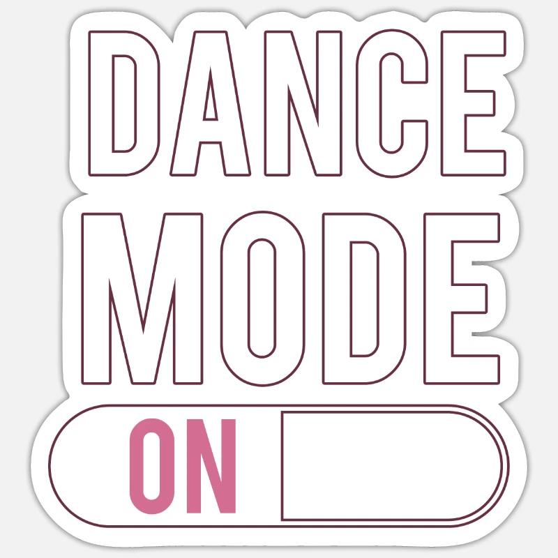 Dance - Sticker size S (10 x 10 cm) - white matte
