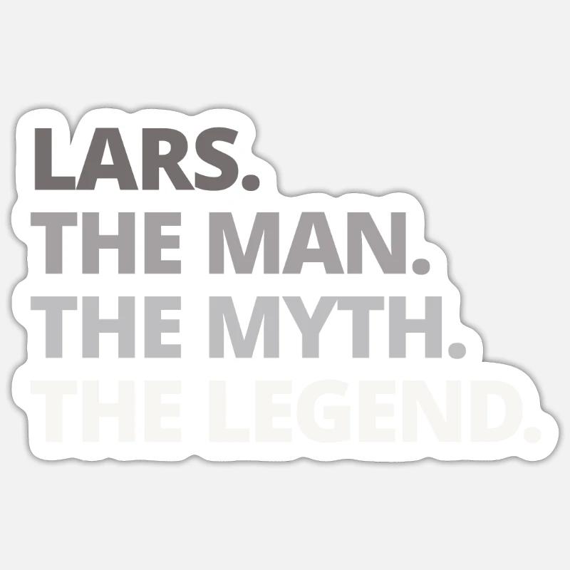 Lars Name Saying Gift - Sticker size S (10 x 10 cm) - white matte