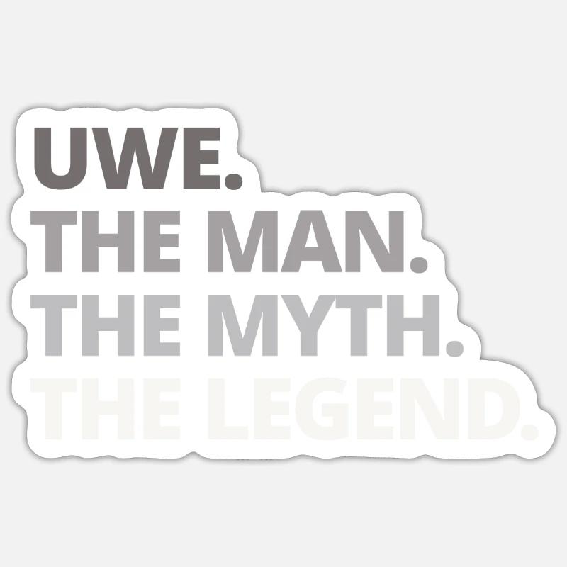 Uwe Spruch Geschenk Sticker Größe S (10 x 10 cm)