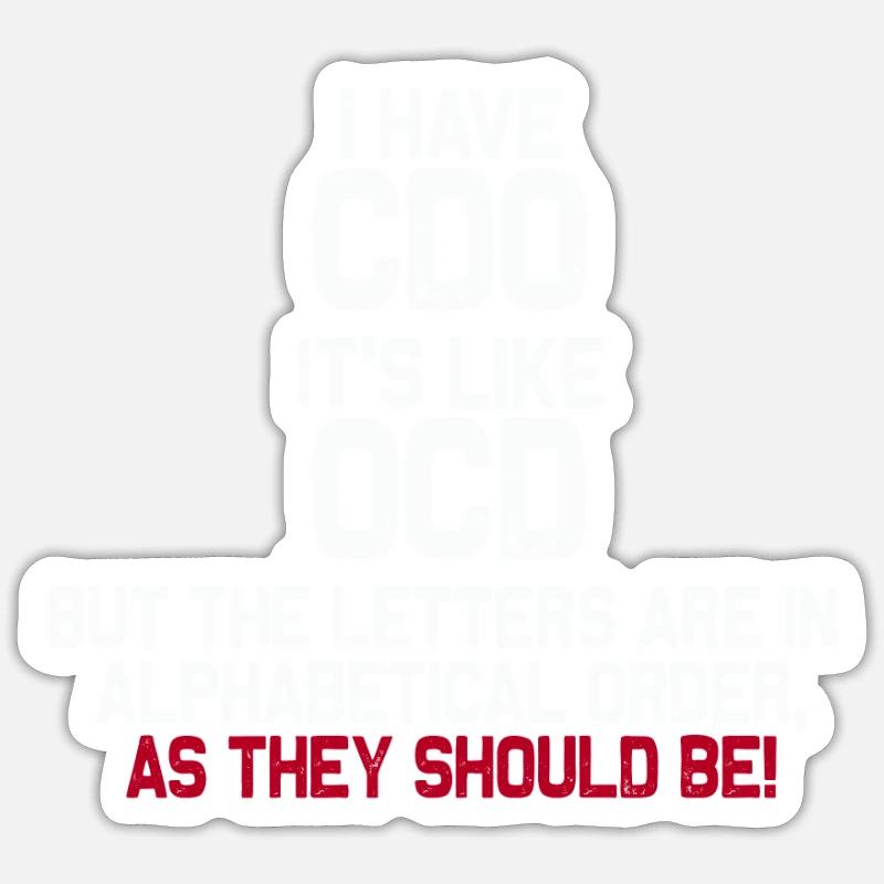 Anxiety OCD obsessive compulsive disorder compulsion Sticker size S (10 x 10 cm)