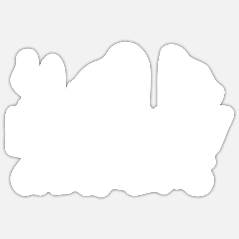 Élevage de poulet Élevage de poulet Élevage de poulet - Sticker taille S (10 x 10 cm) - blanc mat