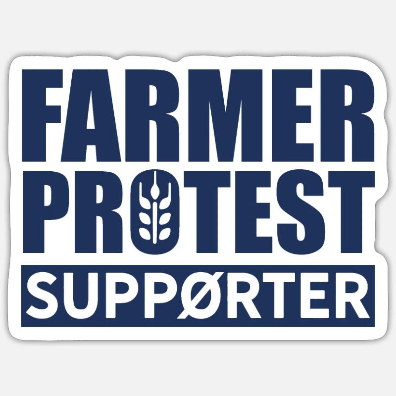 Bauernprotest Sticker Größe S (10 x 10 cm)