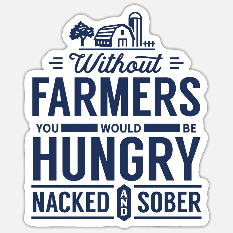 Demonstration Bauernprotest Bauer Demo Traktor Sticker Größe S (10 x 10 cm)