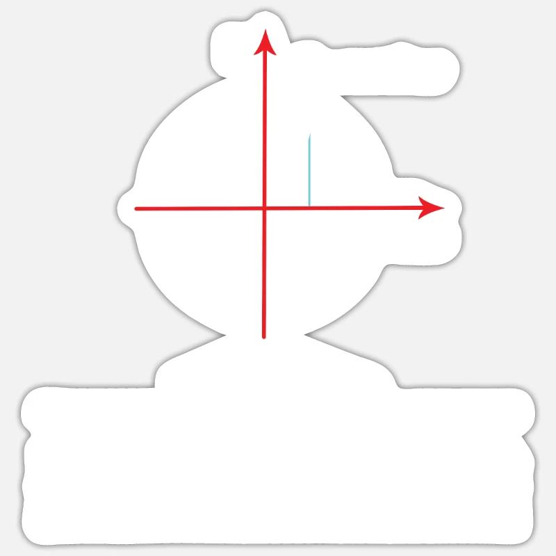Euler Mathematik - Sticker Größe S (10 x 10 cm) - Mattweiß