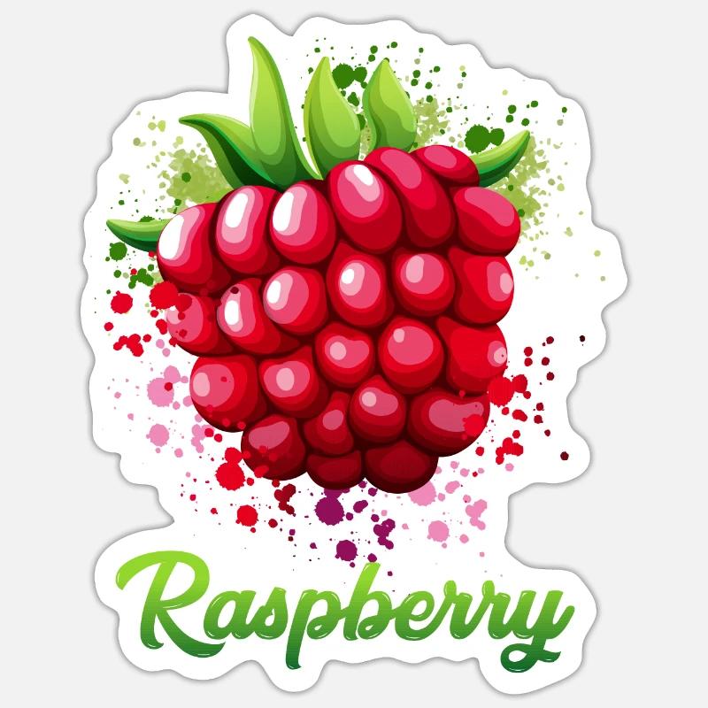Raspberry Kostüm Sticker Größe S (10 x 10 cm)