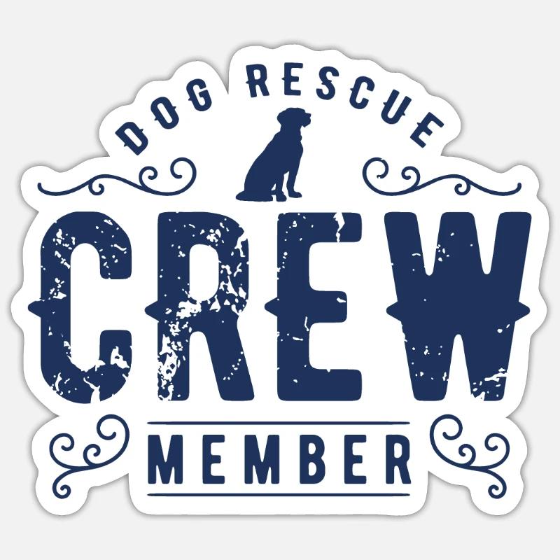 Dog rescue Sticker size S (10 x 10 cm)