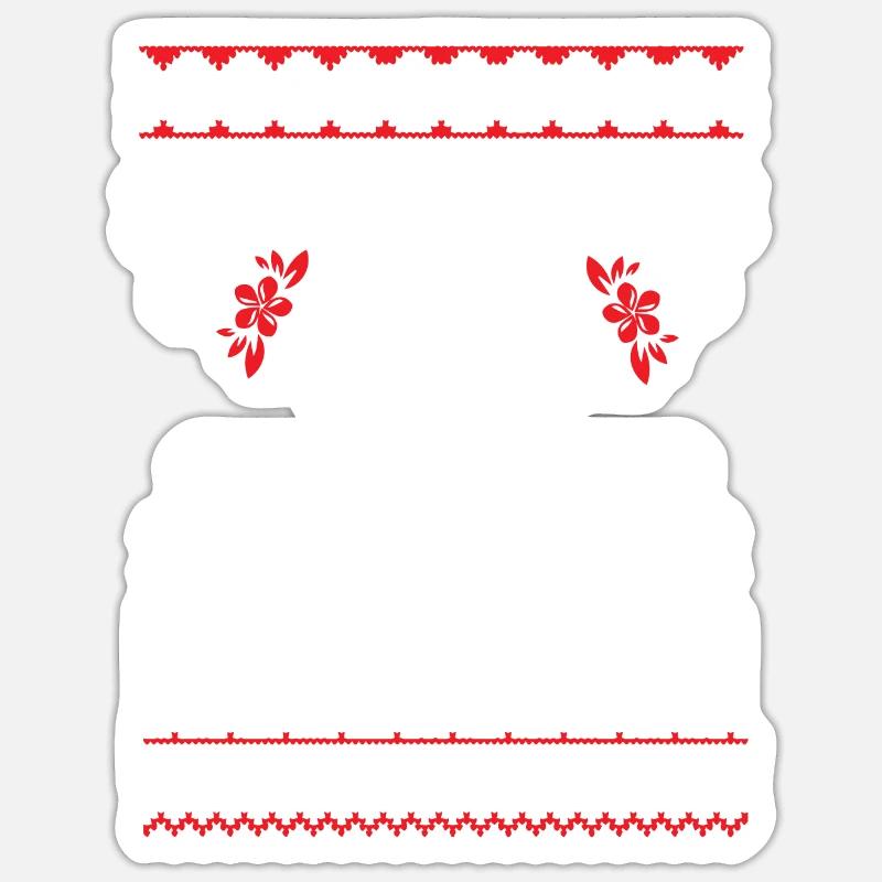 Mele Kalikimaka Hässlicher Weihnachtspullover - Sticker Größe S (10 x 10 cm) - Mattweiß