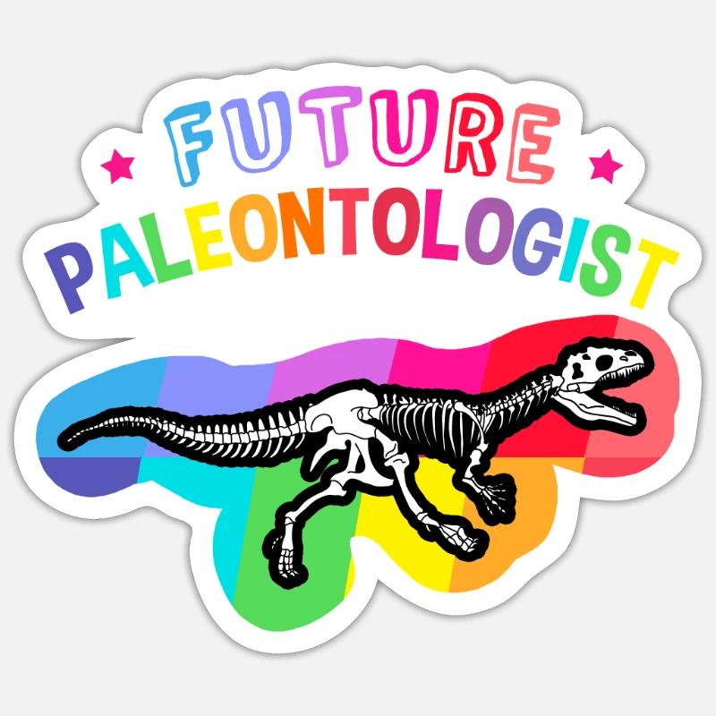 Future paleontologist - Sticker size S (10 x 10 cm) - white matte