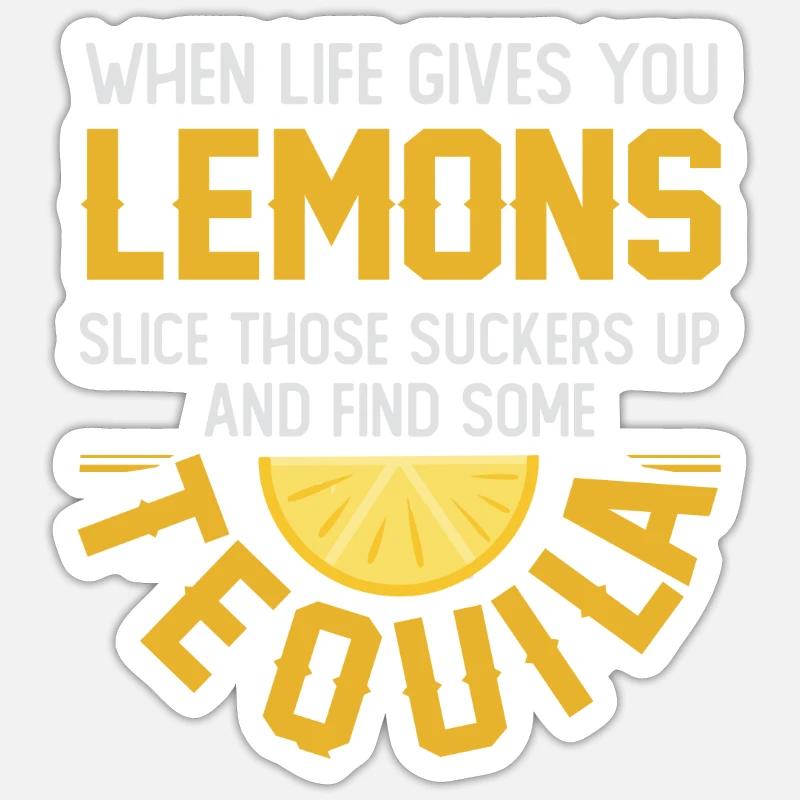 Tequila Trinkspruch Sticker Größe S (10 x 10 cm)