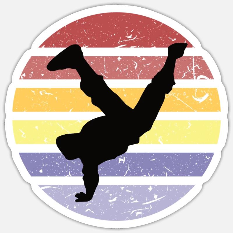 Breakdancer Sticker Größe S (10 x 10 cm)