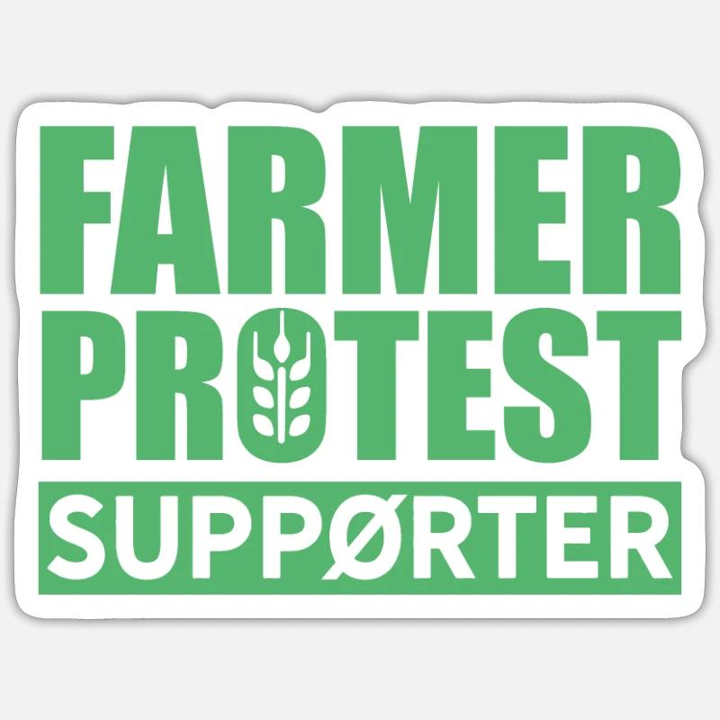 Farmer protest Sticker size S (10 x 10 cm)