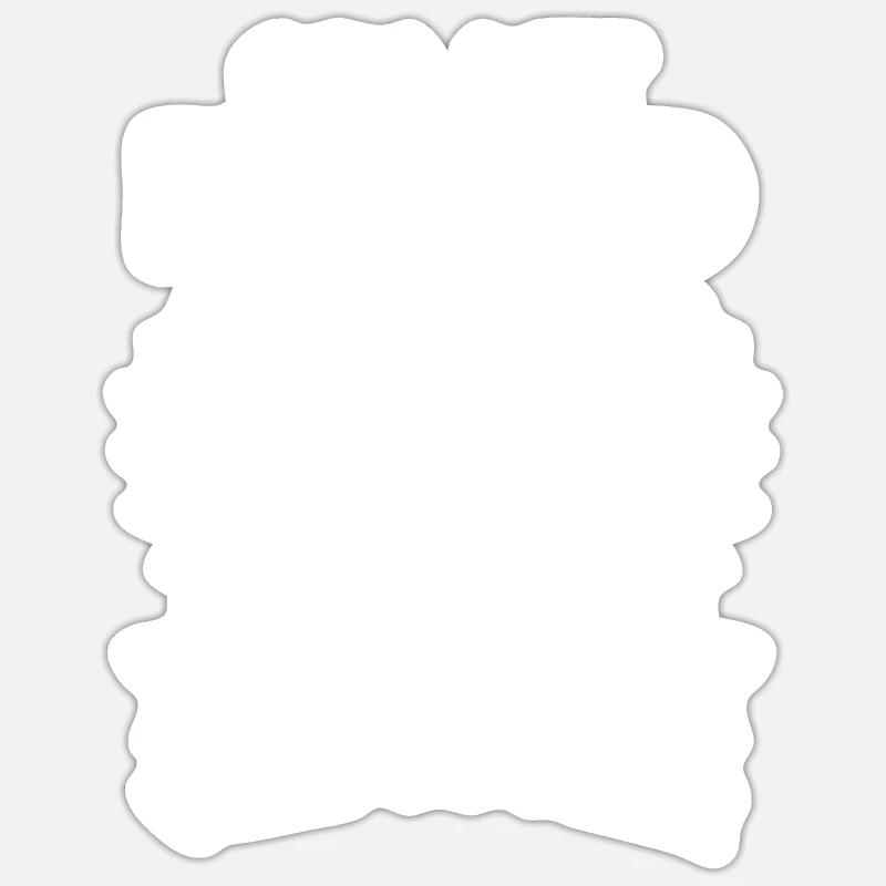 Opa mit Pferd - nur cooler - Sticker Größe S (10 x 10 cm) - Mattweiß