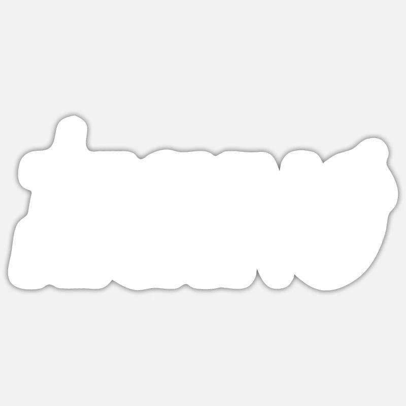 Techno - Sticker Größe S (10 x 10 cm) - Mattweiß