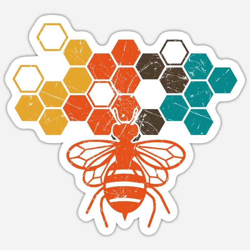 bee Sticker size S (10 x 10 cm)