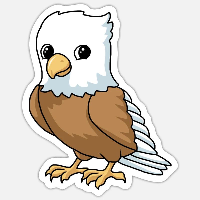 BD Adler Eagle - Sticker taille S (10 x 10 cm) - blanc mat