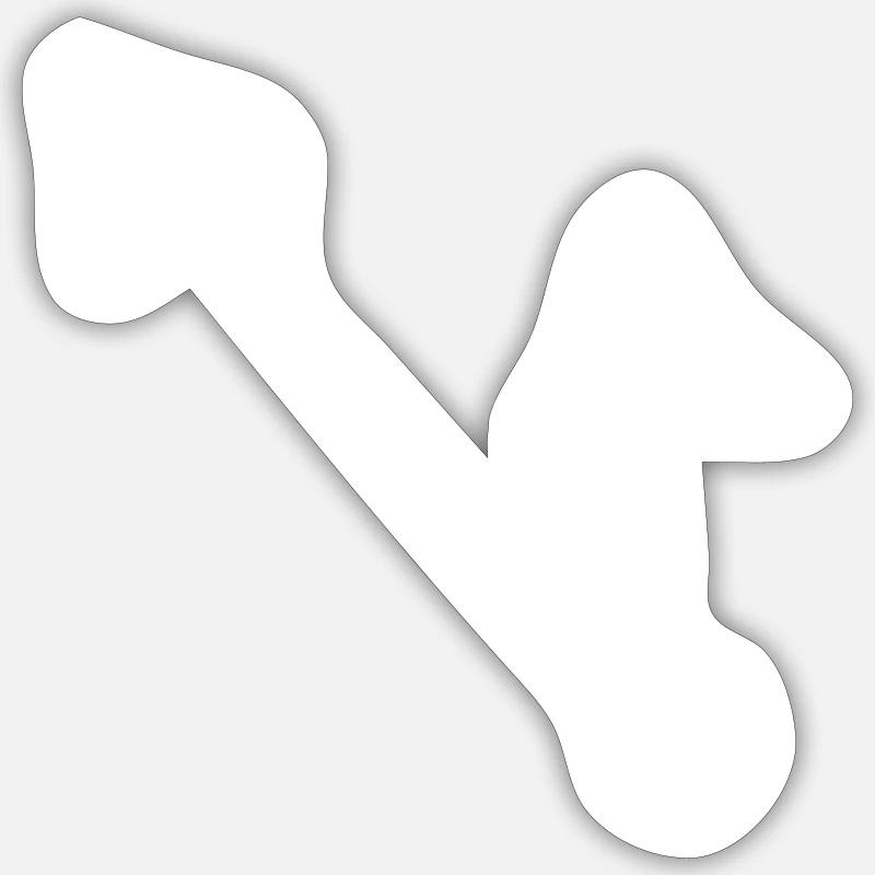 Clock / Uhr - Sticker Größe S (10 x 10 cm) - Mattweiß