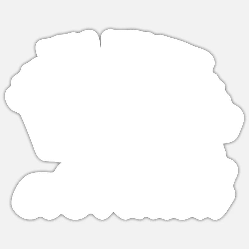Rollstuhl - Sticker Größe S (10 x 10 cm) - Mattweiß