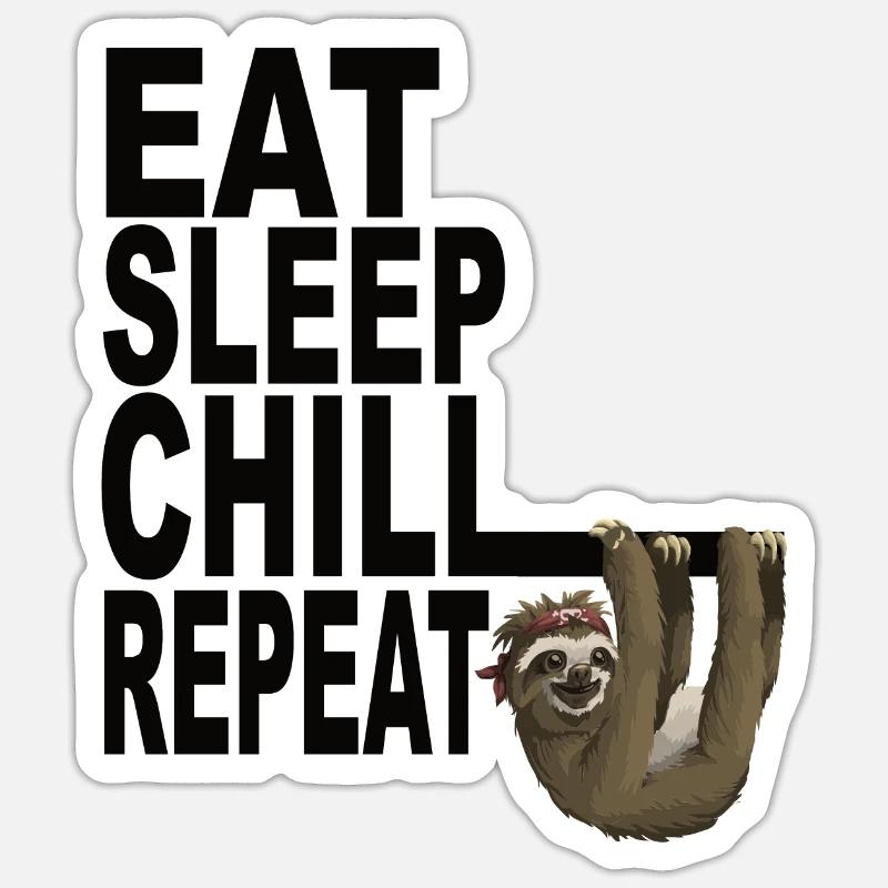 Sloth Sticker size S (10 x 10 cm)