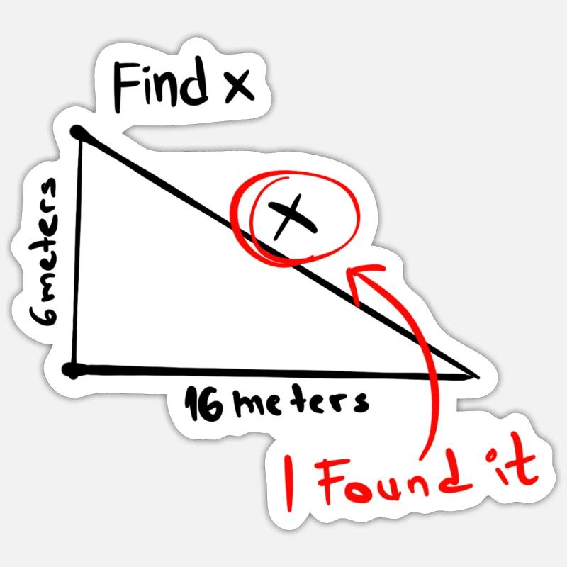 FIND X I FOUND IT GESCHENKIDEE - Sticker Größe S (10 x 10 cm) - Mattweiß
