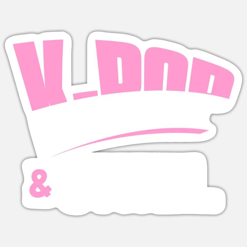 K-Pop - Sticker Größe S (10 x 10 cm) - Mattweiß