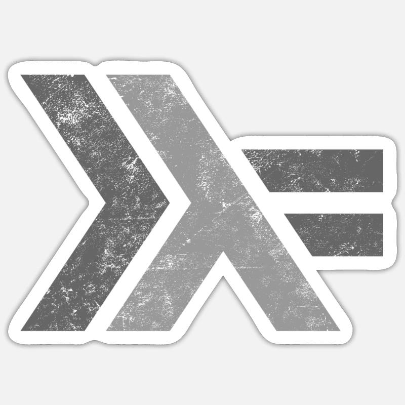 Haskell Programmiersprache Logo Design Sticker Größe S (10 x 10 cm)