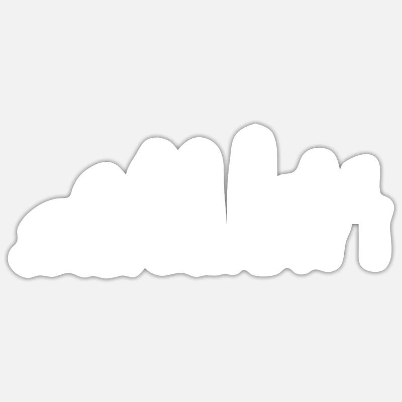 Evolution des joueurs - Sticker taille S (10 x 10 cm) - blanc mat