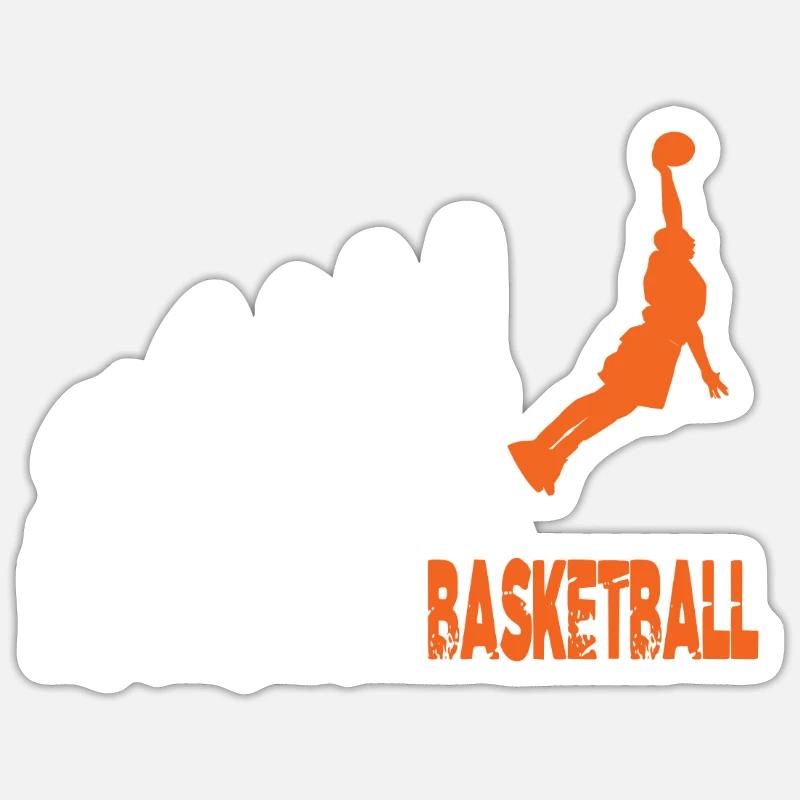 Basketball Evolution Sticker taille S (10 x 10 cm)
