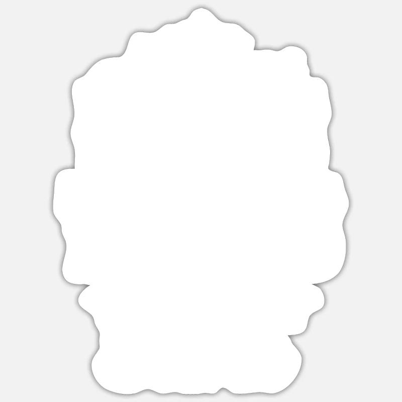 Awesome Uncles have Tattoos and Beards- Onkel Bart - Sticker taille S (10 x 10 cm) - blanc mat