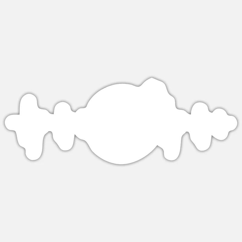 archery - Sticker size S (10 x 10 cm) - white matte