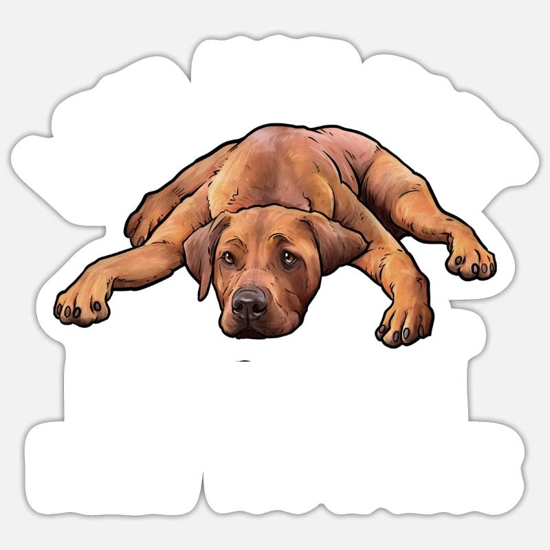 Rhodesian Ridgeback - Sticker size S (10 x 10 cm) - white matte