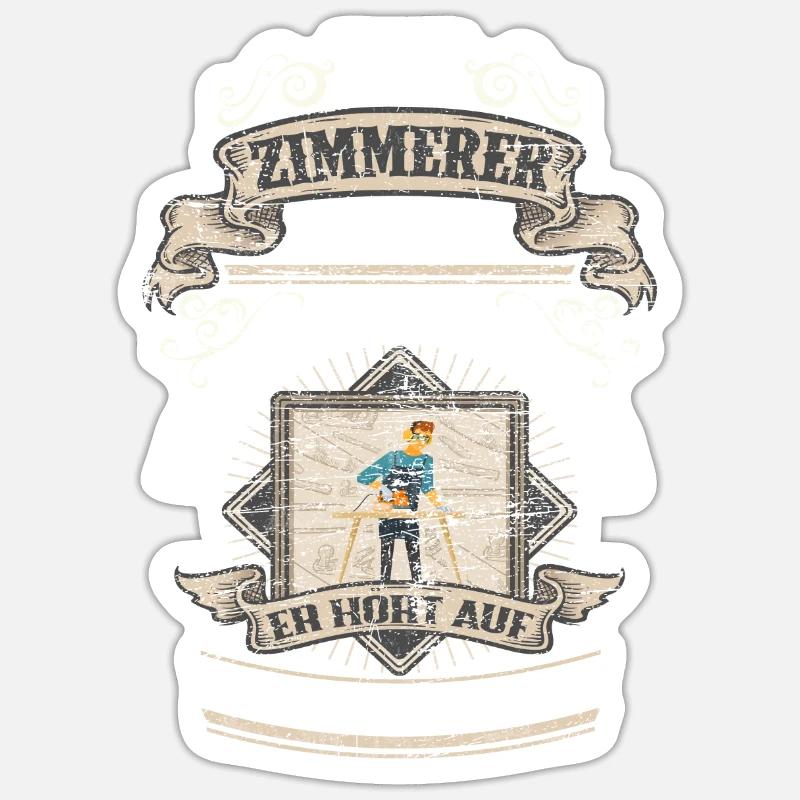 Zimmerer Sticker Größe S (10 x 10 cm)
