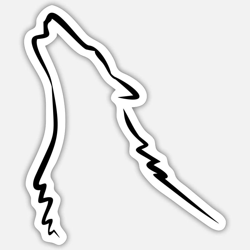 Wolf, Husky - Sticker size S (10 x 10 cm) - white matte