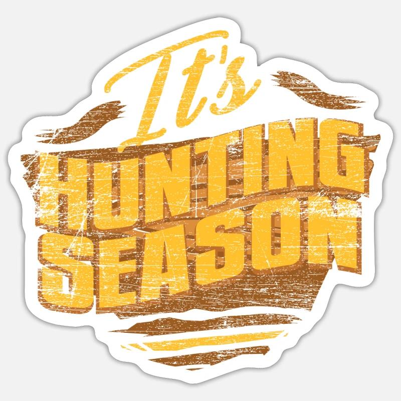 Hunter - Sticker size S (10 x 10 cm) - white matte