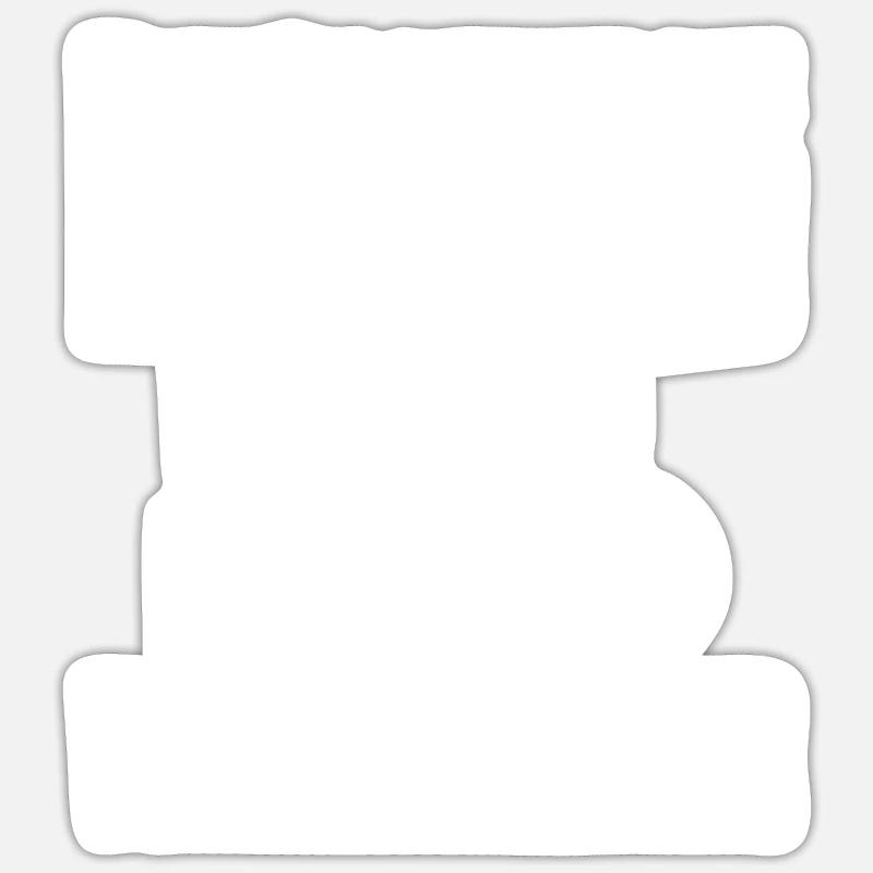 fauteuil roulant - Sticker taille S (10 x 10 cm) - blanc mat