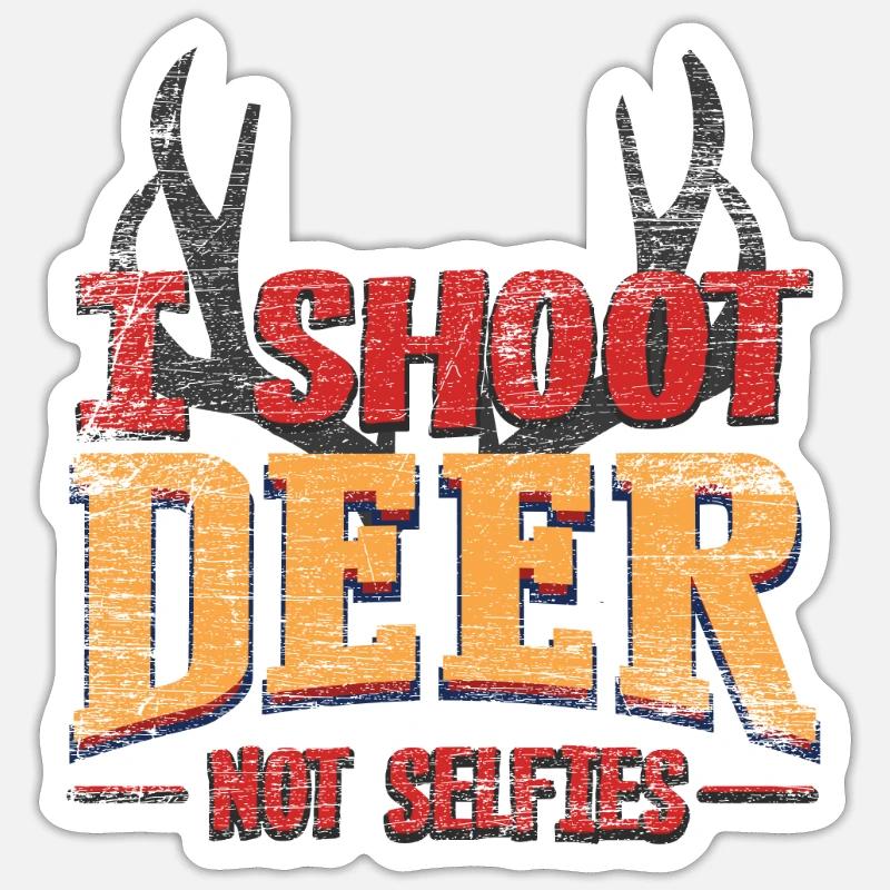 Jäger - Sticker Größe S (10 x 10 cm) - Mattweiß