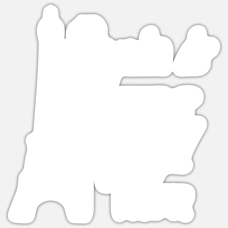 Paris - Sticker Größe S (10 x 10 cm) - Mattweiß