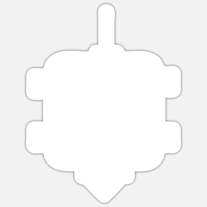 Design Slice Print Repeat 3D Drucker Filament - Sticker Größe S (10 x 10 cm) - Mattweiß