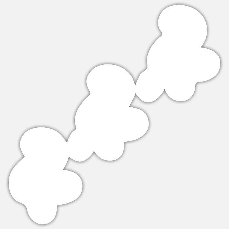 Question Mark - Sticker size S (10 x 10 cm) - white matte