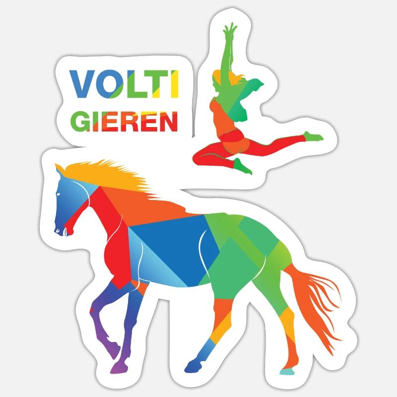 Voltige - Sticker taille S (10 x 10 cm) - blanc mat