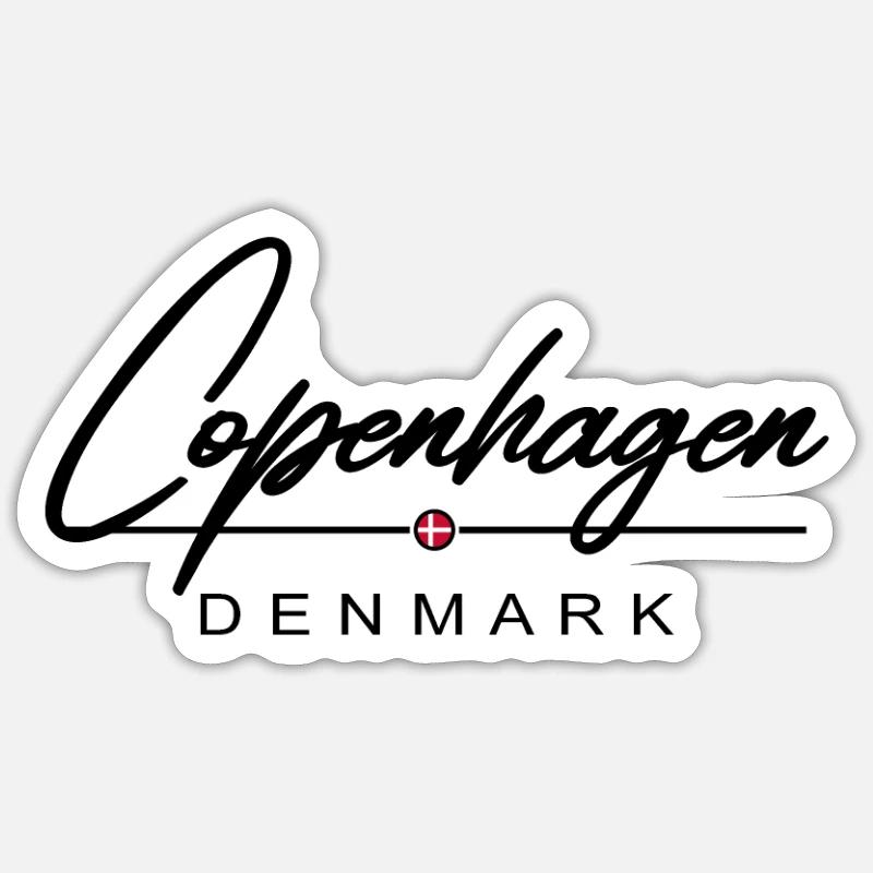 Copenhague Sticker taille S (10 x 10 cm)