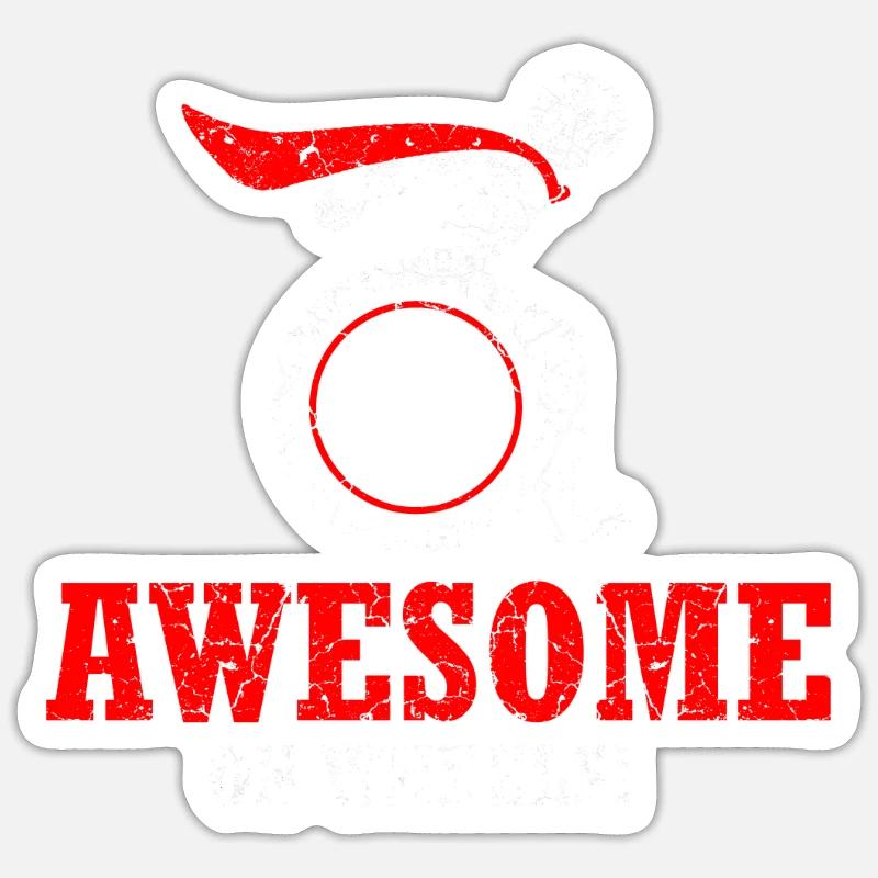 Rollstuhl Rollstuhlfahrer Behinderung Geschenk - Sticker Größe S (10 x 10 cm) - Mattweiß