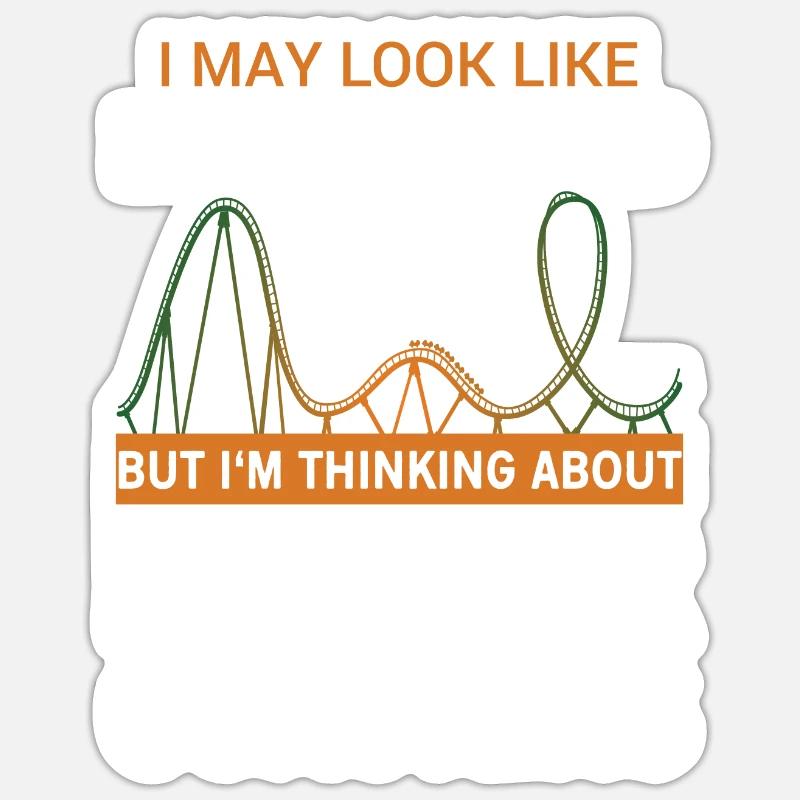 roller coaster Sticker size S (10 x 10 cm)