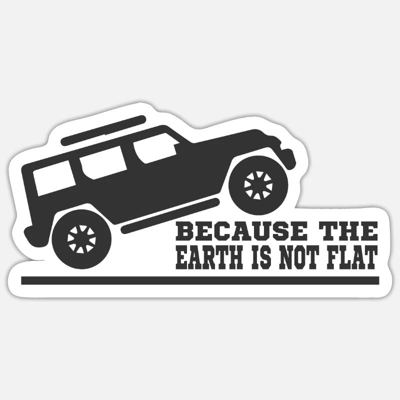 SUVs - Sticker size S (10 x 10 cm) - white matte
