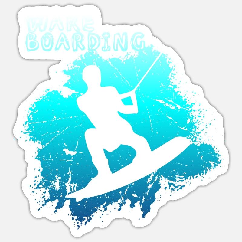 Wakeboard Sticker Größe S (10 x 10 cm)